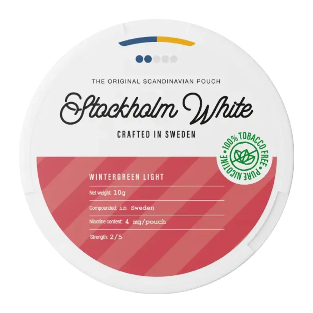 STOCKHOLM WHITE Wintergreen Light 4 mg