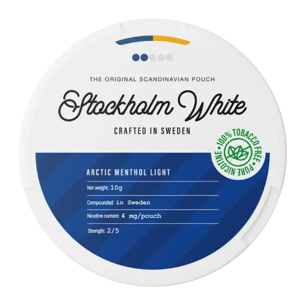 STOCKHOLM WHITE Arctic Menthol Light 4 mg
